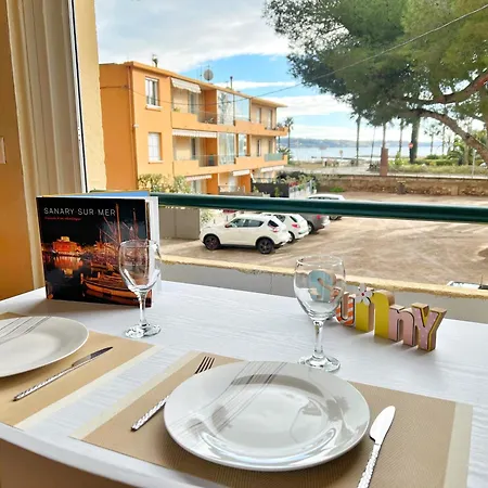 L'azur, Centre Avec Parking, Vue Mer, Climatisation Apartmán